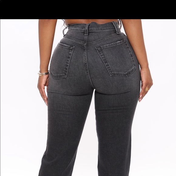 Side split straight leg jeans - Picture 3 of 6